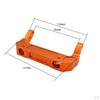 Alloy RC Front Mount CNC Machined for Axial SCX6 1/6 Scale Crawler Accessories Replacement
