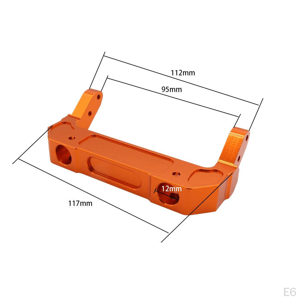 Alloy RC Front Mount CNC Machined for Axial SCX6 1/6 Scale Crawler Accessories Replacement