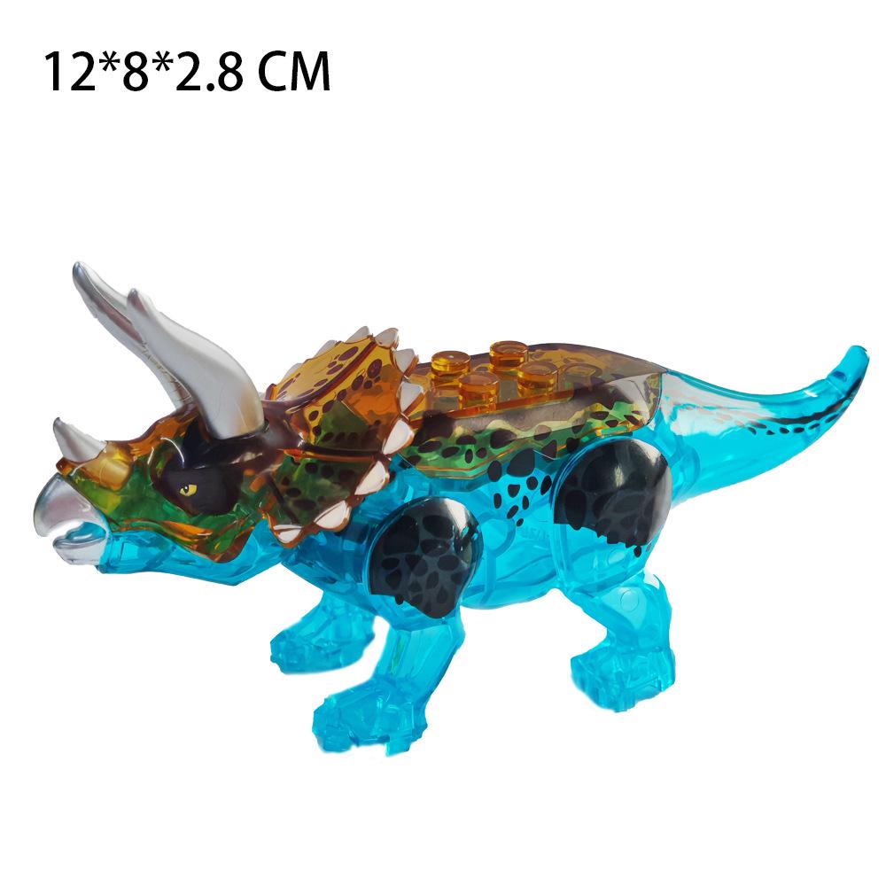 Transparent Crystal Jurassic Dinosaur Building Blocks - Small Size Assembly Toy