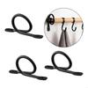 Heavy Duty Curtain Rod Brackets Curtain Rod Hook Curtain Hangers Metal Curtain Rod Holders with Screws for Home Office B03E
