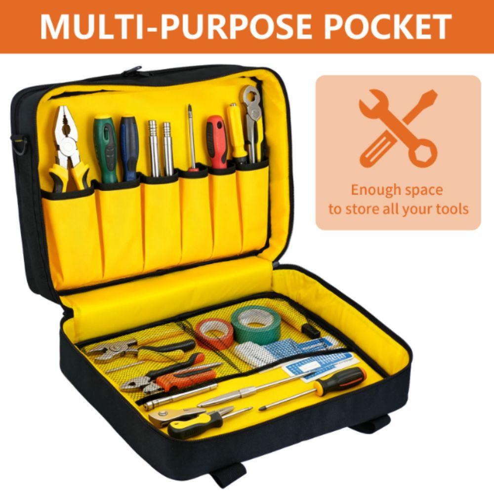 Large Capacity Tool Organizer Portable Tool Tote Bag Electrician Tool Bag  Professional Use