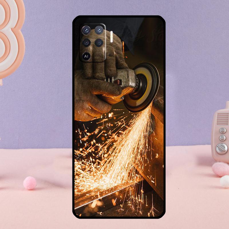 

Welder Welding Hot Metal Worker Phone Case For Oppo A80 A60 A40 A94 A54 A98 A78 A18 A38 A58 A16 A76 A96 A17 A77 A74 A57S A15 OPPO A76