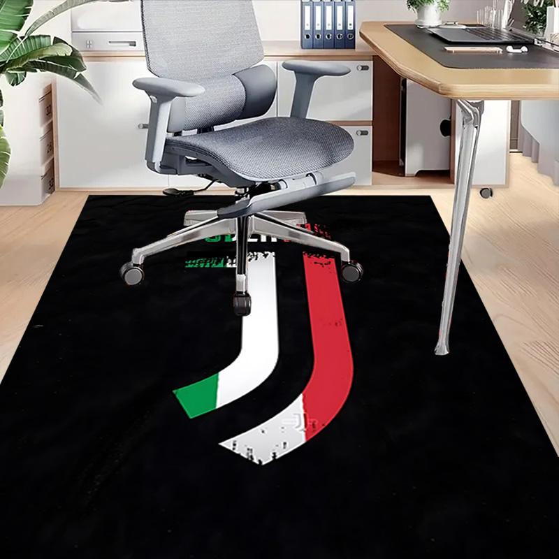 Vintage Juventus Football Logo Carpet For Playroom Bedroom Living Room Sofa Home Decor Kids Game Area Rug Nonslip Floor Mat