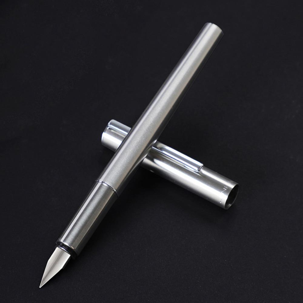 Stainless Steel Fountain Pen 0.38/0.5mm Writing Pen Simple Calligraphy Pen  Students