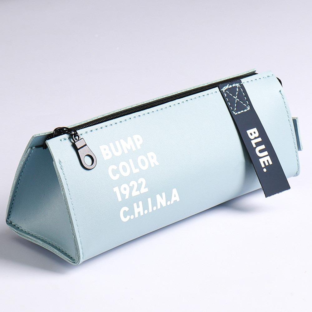 Triangle New Large Capacity Pencil Case Simple Version Student Supplies Pencil Case Learning Supplies Storage Cute Pencil Bag