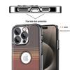 Kevlar Leather Texture Electroplated Anti-Drop Case for iPhone 16 Pro Max/17 Full Cover