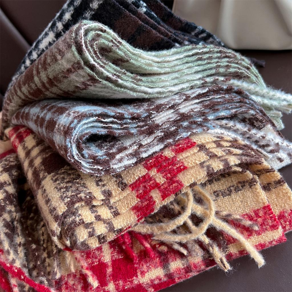 Luxury Winter Faux Cashmere Wraps for Women Warm Scarf Pashmina Shawl Blanket Travel Poncho Stoles