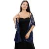 Woman Sequins Decor Embroidery Scarf for Summer Wedding Party Sunproof Supplies
