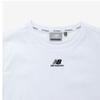 New Balance Half Club  Nbned2w582 Wh CenTer Logo Slim FiT ShorT Sleeve Tee Women S T ShirT