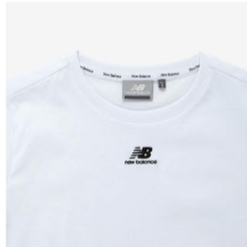 New Balance Half Club  Nbned2w582 Wh CenTer Logo Slim FiT ShorT Sleeve Tee Women S T ShirT