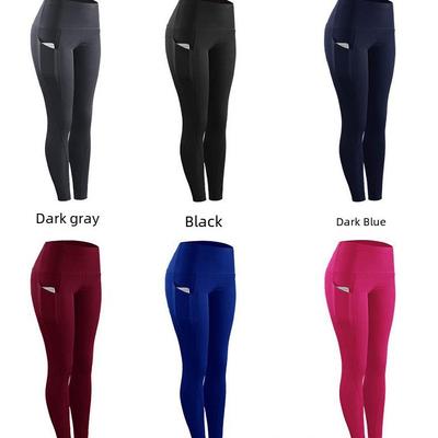 High-Waist Hip-Lift Yoga Pants with Side Pockets for Women