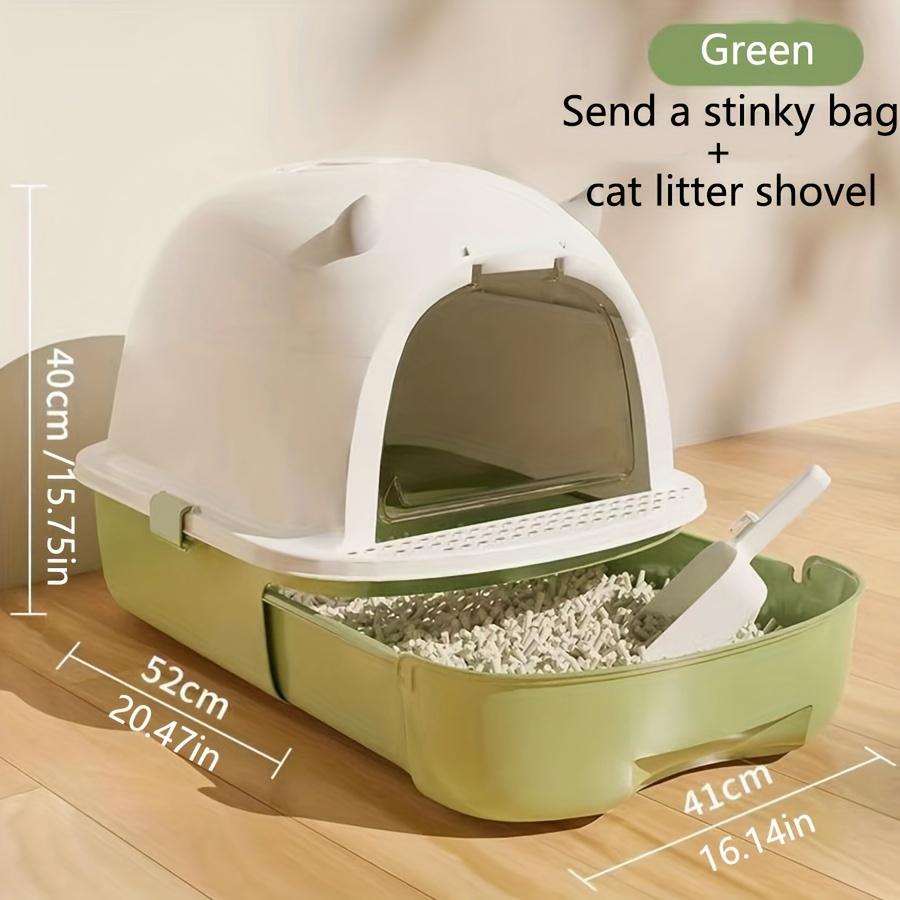 

Полностью закрытый туалет для кошек с защитой от брызг, туалет для домашних животных с защитой от запаха для домашних кошек