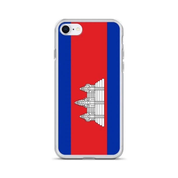 Coque pour iPhone - PIXELFORMA - iPhone 6S - Drapeau du Cambodge - Design fin - Accès facile