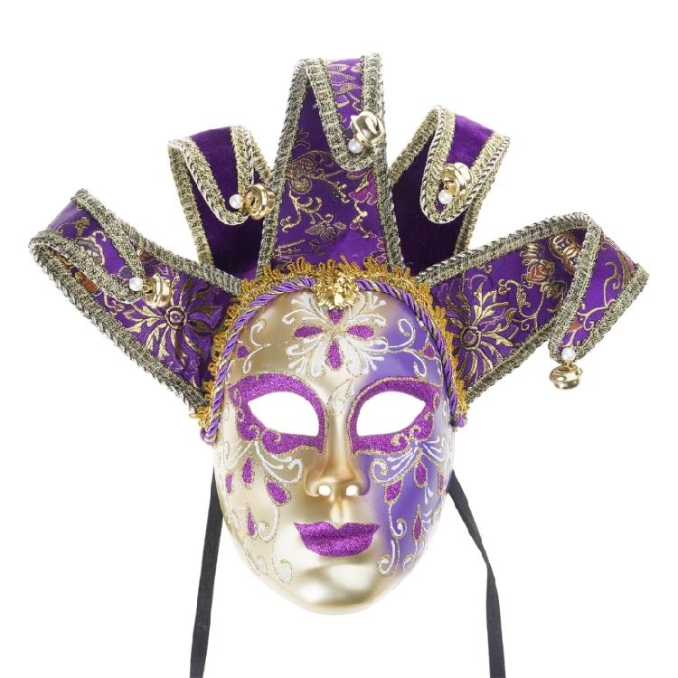 Masquerade Mask for Men Women Venetians Jester Mask Halloween Cosplay Party Costume Cosplay Mask for Wall Decorations