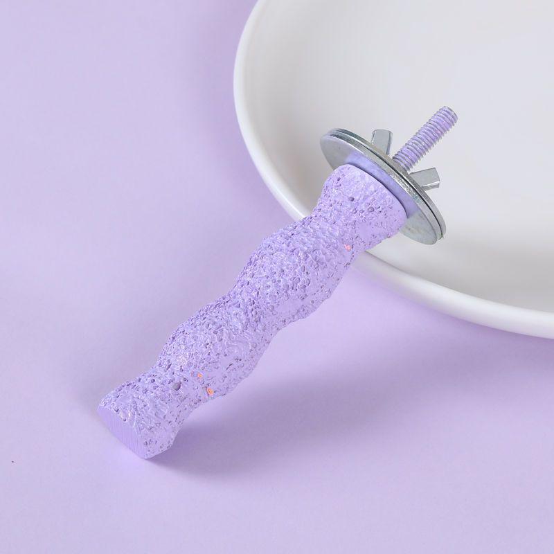 Parrot Perch: Small Bird Claw and Beak Grinder with Resting Platform and Chew Toy