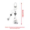 Cute Cartoon Flocking Panda Phone Lanyard  Panda Keychain Mobile Phone Chain Lovely Bag Pendant Couple Keyring