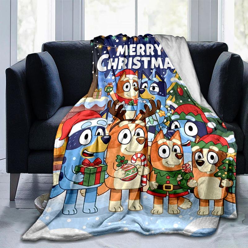 1Pc Christmas Friends Celebration Blanket Soft And Comfortable Casual Warm Camping Travel Christmas Halloween Gift M92153
