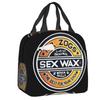 Niestandardowa izolowana torba lunchowa Mr Zogs Surfing Sex Wax na kemping, podróże, wodoodporny, termiczny cooler, pudełko Bento, dla kobiet, dzieci