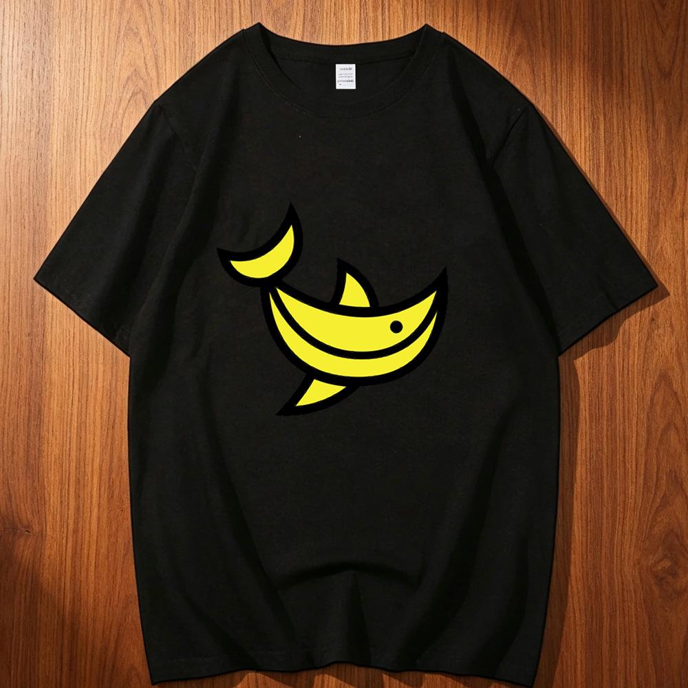 Banana Fish Cotton Tshirt Unisex Korean Clothes Colorful Graphic Trendy Gothic Tshirt Hip Hop Aesthetic Pop Culture Grunge Pastel