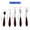 5 Pcs Painting Spatula Set Palette Scraper Set Painting Mixing Scraper Painting Tool for Watercolour Oil Painting