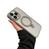 Applicable to iPhone17PRO mobile phone case matte skin feel fulcrum bracket magnetic suction with lens film Apple 16E protection