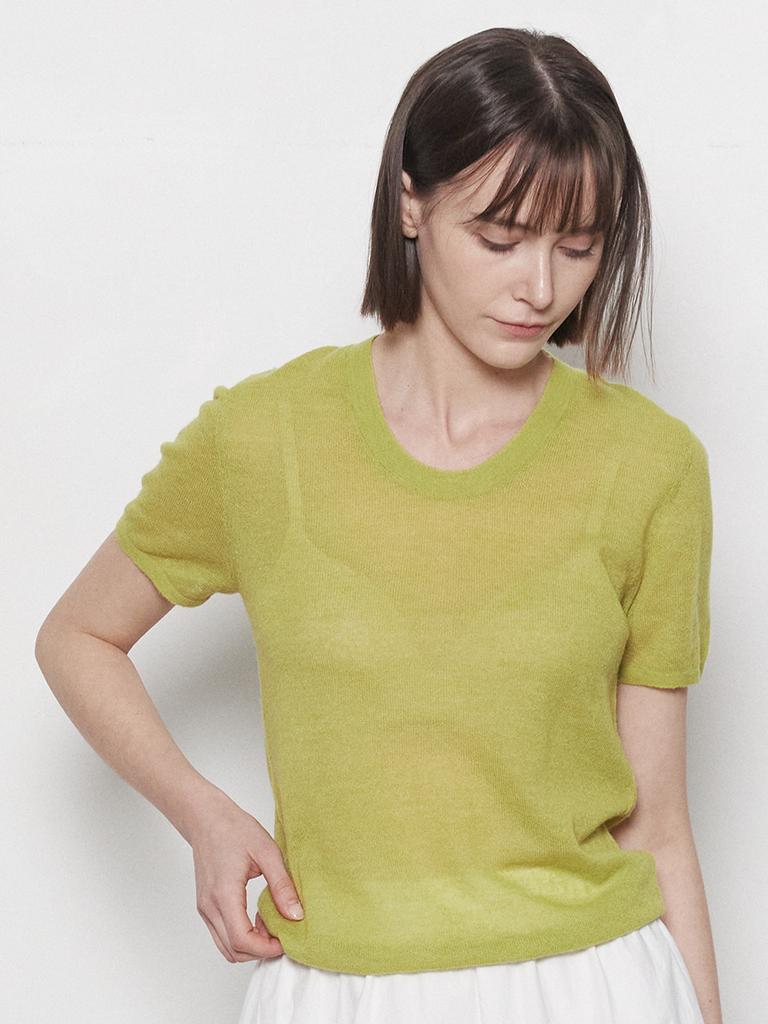 RAYHER Natural Slub U-Neck Tee[2Colors]