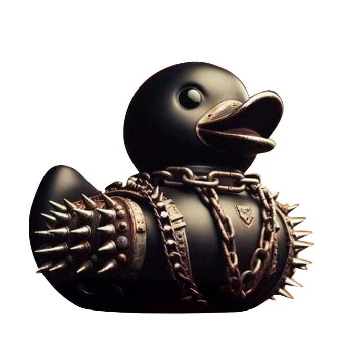 Goth-Resin Devil Ducks Rock Satan Punk Gothic Themed Party Decortative Prop For Room Decor Car Accessories Desktop Wine Cabinet