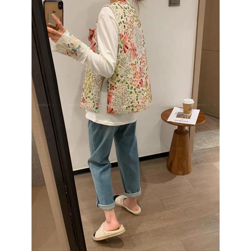 Jacquard Embroidered Vest 2025 Early Spring New High-end Temperament Vest