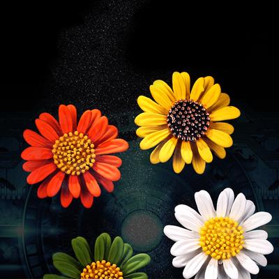 Simpatiche spille di girasole per cappelli Hijab, abiti o borse, accessori per gioielli