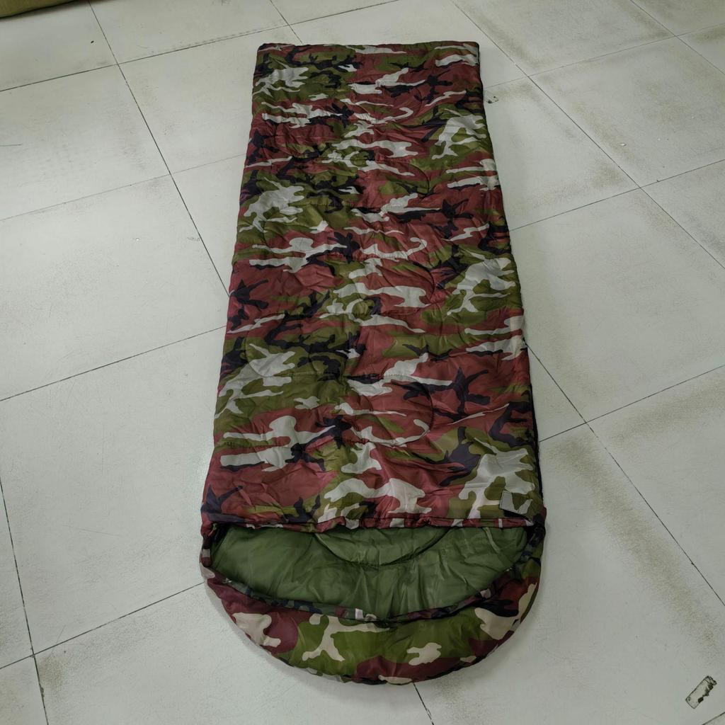 Adult Emergency Relief Sleeping Bag with Hood - Dirt-Proof, for Spring, Autumn, Winter Outdoor Camping and Disaster Relief.
