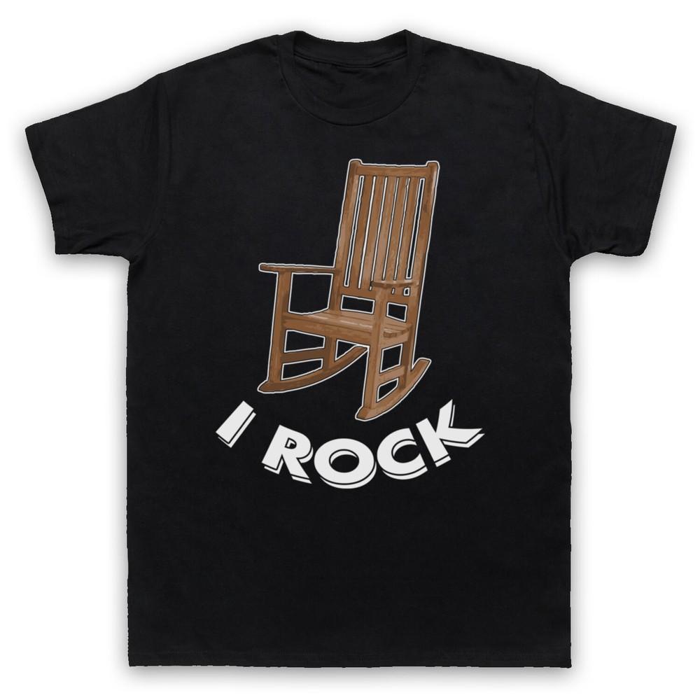 

I Rock Rocking Chair Funny Comedy Joke Pun Cool Cute Mens And Womens T-Shirt S