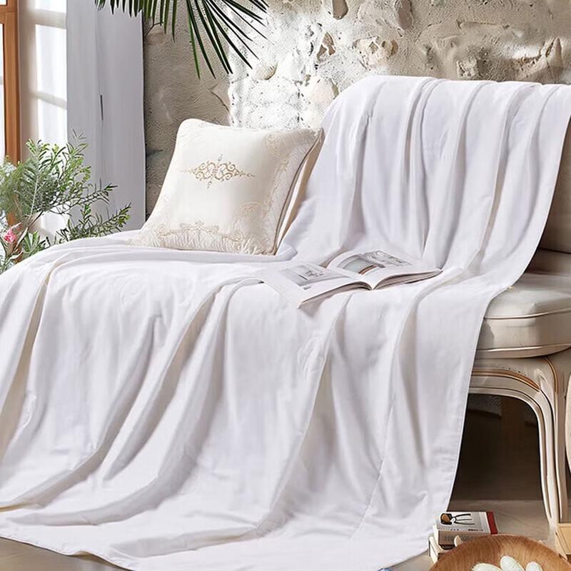 FUANNA Pure Tussah Silk Summer Quilt with Cotton Cover 152x210cm