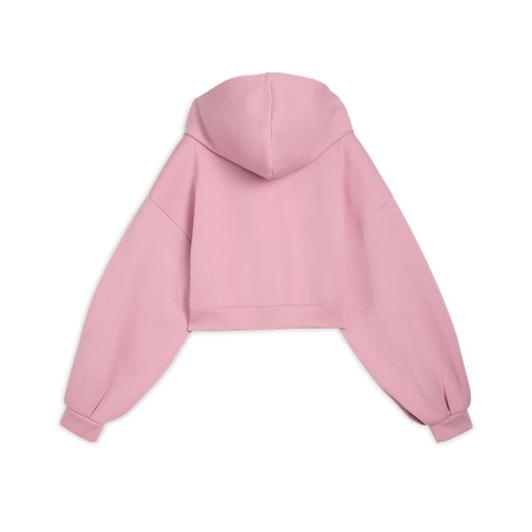 PUMA ESS WARDROBE CROPPED FZ Brand Logo Vintage Loose Comfortable Cropped Hooded Long Sleeve Jacket Women's
