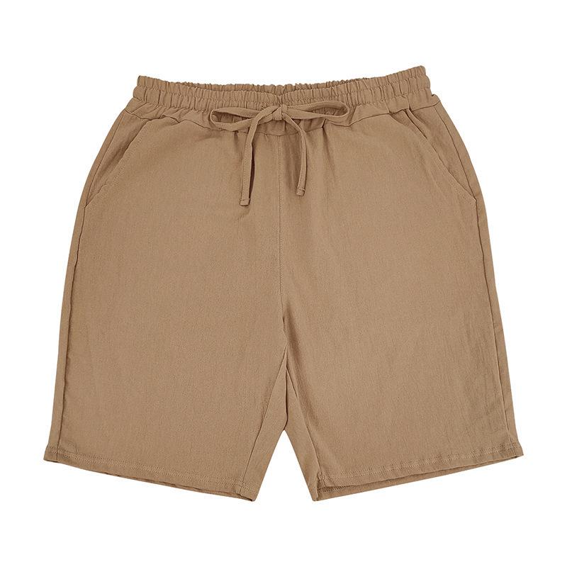 Men's Casual Linen Breathable Hooded Henley Shirt and Shorts Set