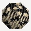 1pc Palm Trees Stripes Adventure Auto Open/close, 8-Rib Iron Frame, Compact Folding Cute Umbrella All-Season Portable Umbrella for Travel0104047