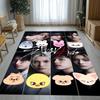 HD Stray Kids Kpop Star Living Room Non-Slip Area Rug Soft Carpet for Bedroom Kids Playroom Sofa,Home Decor Doormat Gift