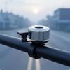 Compact Bike Bell Clamp Mount Handlebar Metal Dome Accessory Black