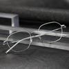 Unisex Vintage Full-Rim Pure Titanium Eyeglass Frames - M860S, Prescription-Ready for Nearsightedness
