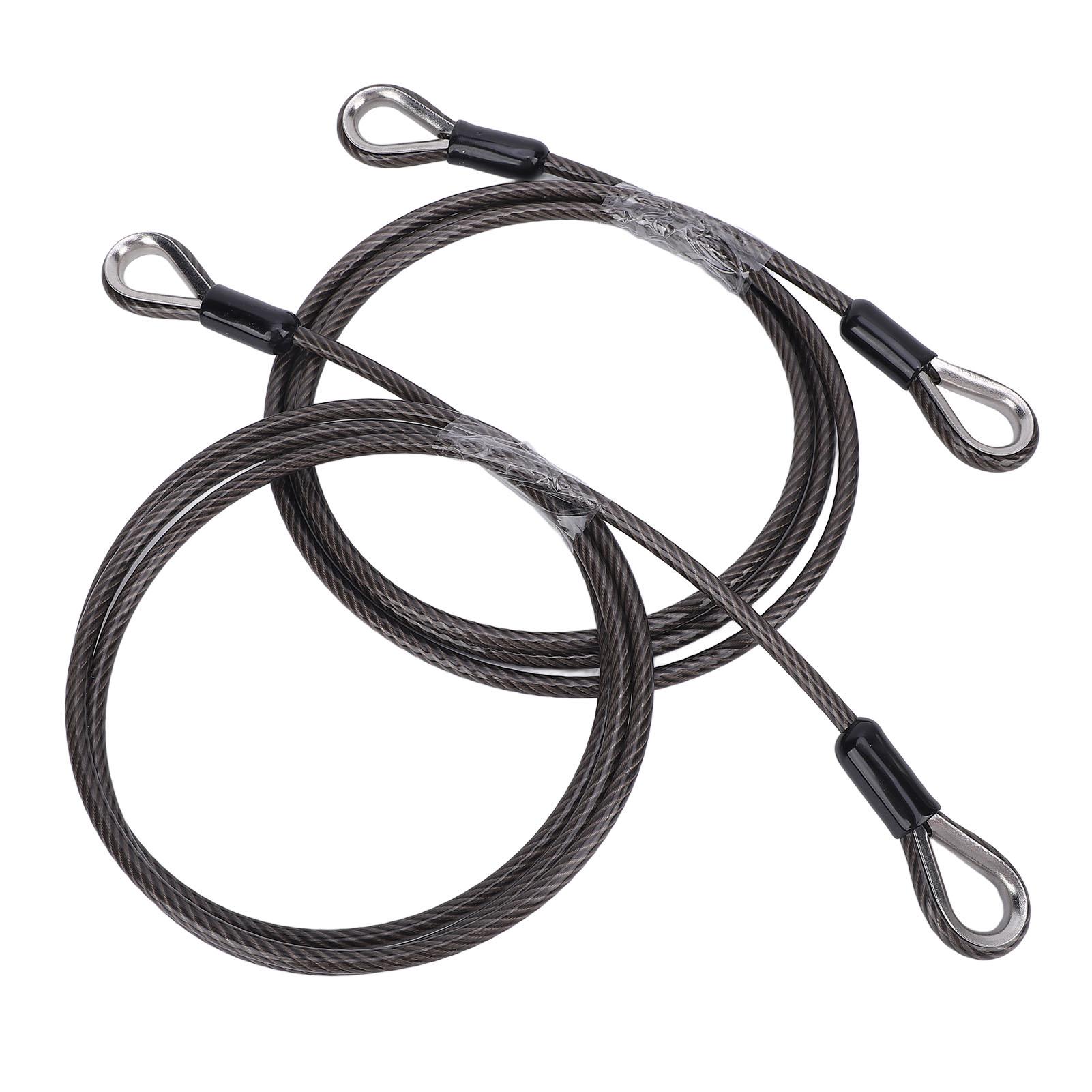 

2 Pcs Trailer Gate Lift Cables with EZ Spring Clip High Strength Easy Installation Safe 125542 for Gorilla Trailer