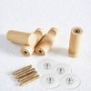 Neue Holzhaken Home Wandhalter Schlüsselanhänger Kleidung Hut Haken Kleiderbügel Badezimmer Küche Zubehör Lagerung Holz Dekoration Haken