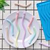 1 Pezzo Stampo in Silicone Caramelle Morbide a Forma di Verme Stampo per Cioccolato Caramelle Budino Biscotti Vassoio con Griglia per Ghiaccio