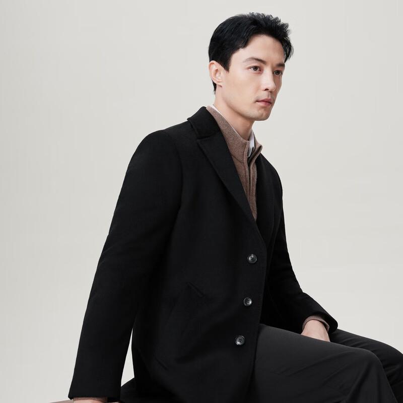 EMZ Men's Autumn/Winter 100% Wool Coat 9E7708812