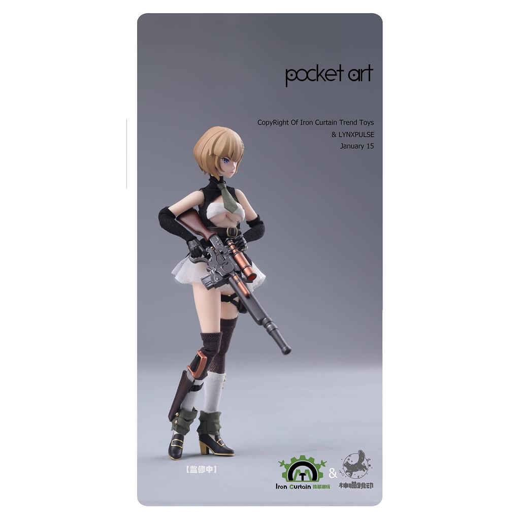 LYNXPULSE POCKET ART Series PA001 Emilia 1/12 Scale PVC&ABS Cloth Painted Action Figure
