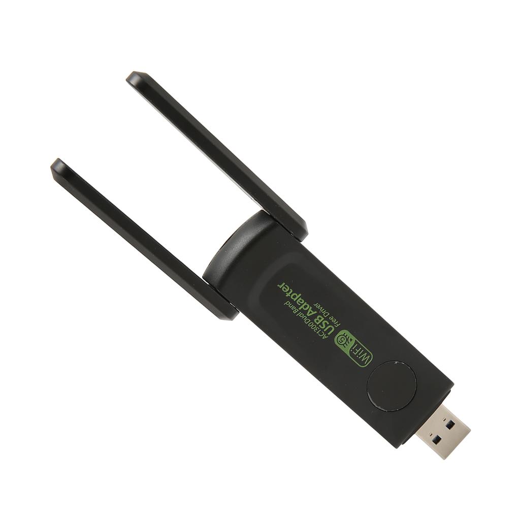 Wireless Network Card Adapter 1300Mbps 2.4G 5G Dual Band Double Antenna USB3.0 WiFi Adapter for PC