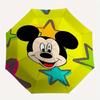 Mickey Mouse Stars Themed Automatic Opening and Closing Folding Umbrella, Reinforced 8 Ribs, Compact Travel Design, Fashionable Folding Umbr
