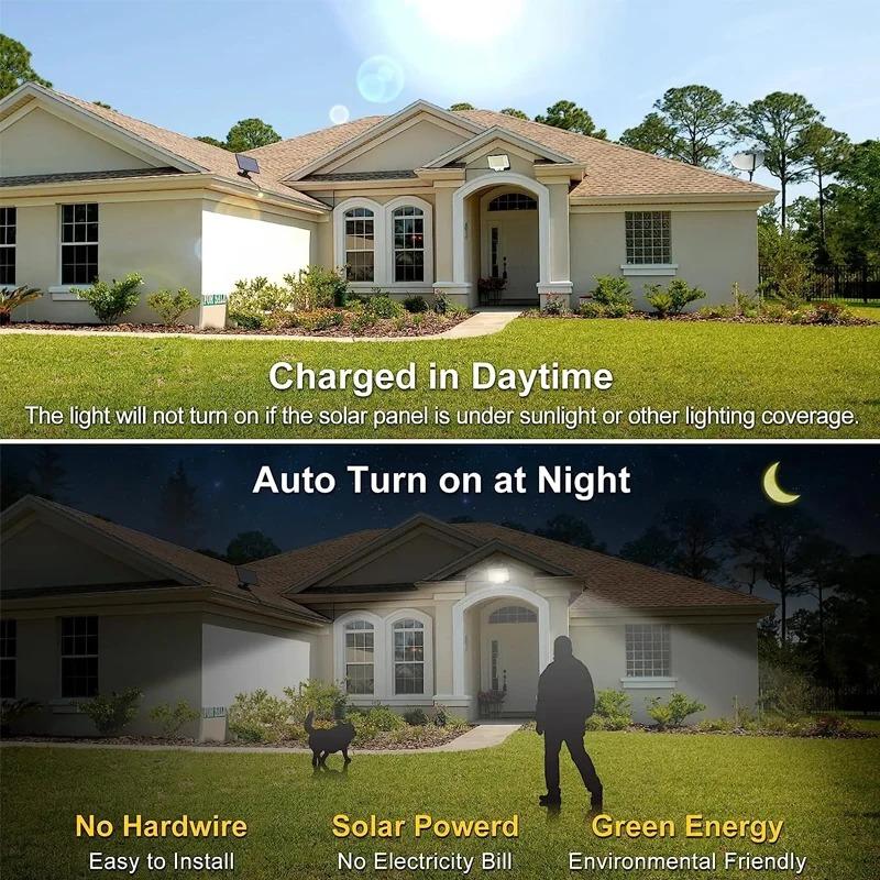 210 LED Solar Light Outdoor Super Bright Motion Sensor Solar Strong Power LED Garden Wall Lamp IP65 Waterproof 3 Working Mode