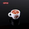 10Pcs Dollhouse Diy Accessories Resin Kawaii Simulation Mini Coffee Cup For Miniature Kitchen Craft Food Toy