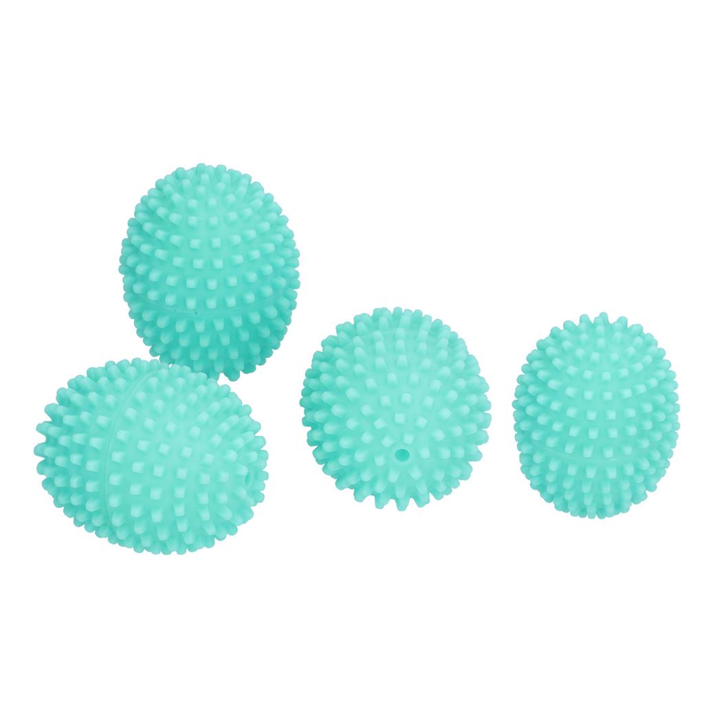 4PCS Oval Clothes Washing Ball Reusable Laundry Washing Drying Fabric Softener Ball Mint Green