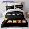 South Park Poster Pattern Bedding Home Decoration Birthday Gift ( 1 duvet cover + 2 pillowcase, without core),fan merchandise.