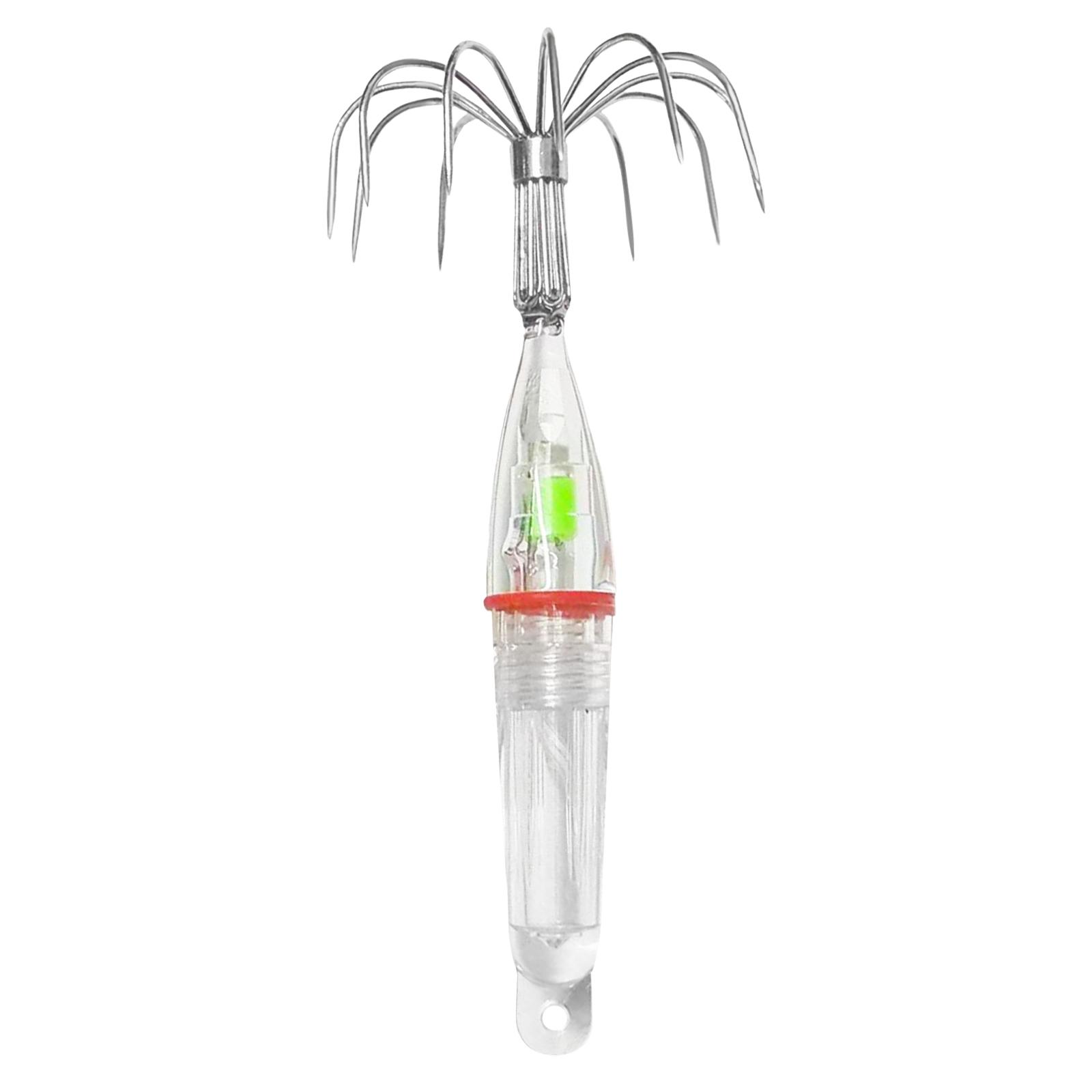 

Luminous Fishing Hooks Squid Jig Hooks Waterproof LED Light To Lure Fish Multi-hooks Tackle Fishing Accessories 1/3/5pcs